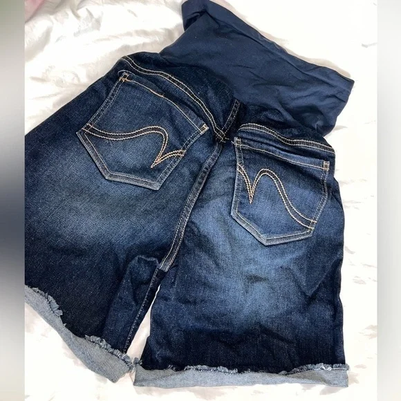 Indigo blue xs maternity shorts postpartum SALE - Picture 2 of 3